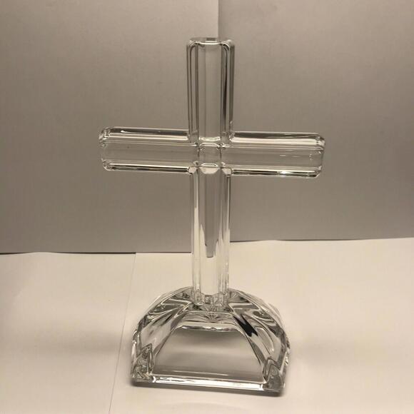 ✝️🎁Beautiful 7 Inch Marquis By Waterford Standing Cross Crystal Easter - Picture 10 of 12